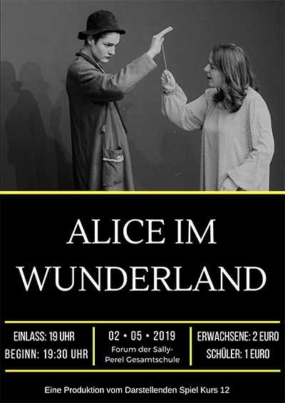 Theaterabend „Alice im Wunderland“