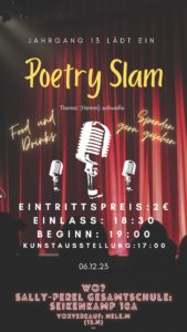 Poetry slam |  06.12.2023